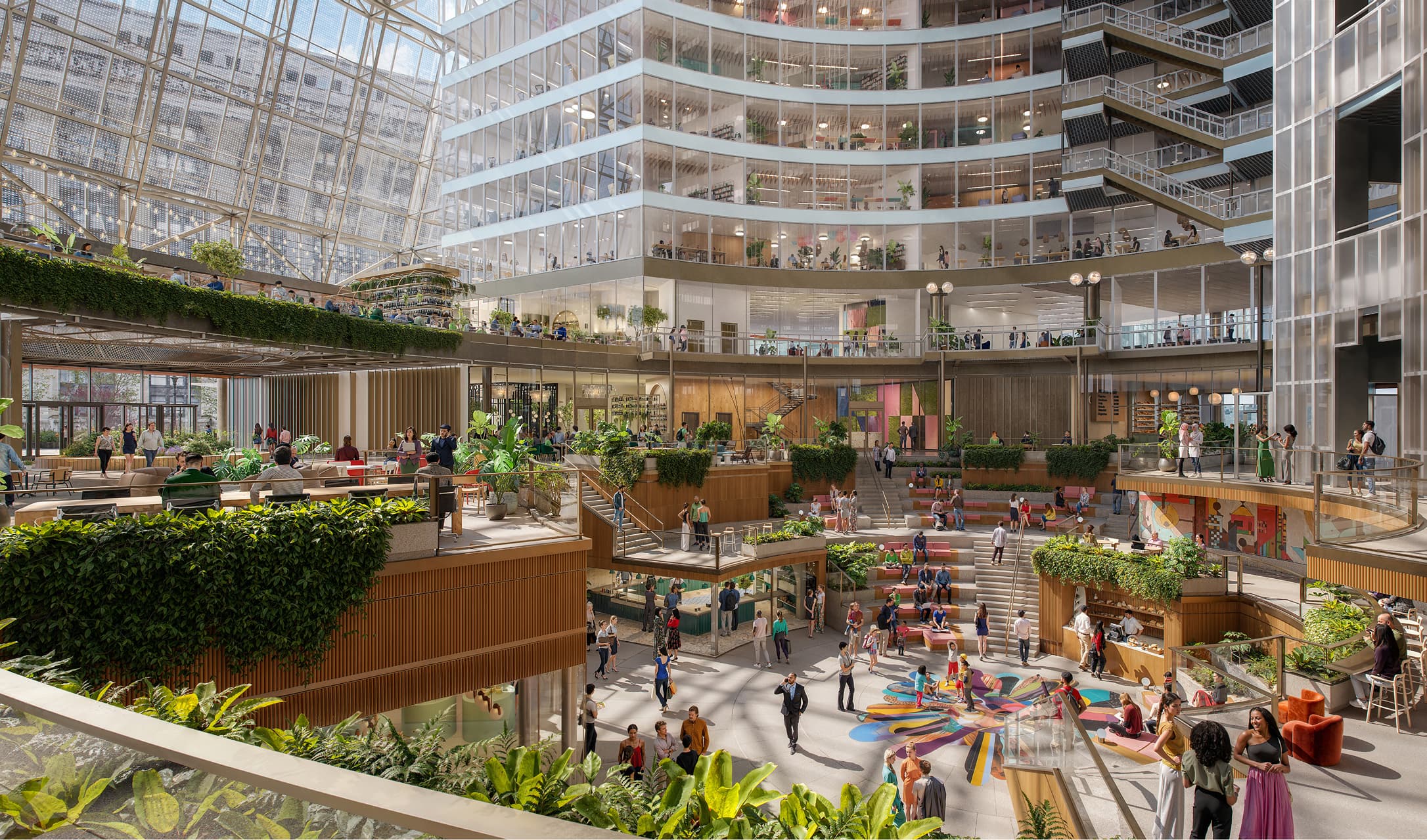 Greenery and atrium